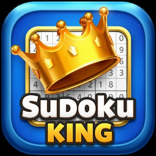 Sudoku King icon with a crown and Sudoku grid